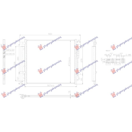 ΨΥΓΕΙΟ ΚΑΛΟΡΙΦΕΡ (BRAZED) (155x195x26) (VALEO)