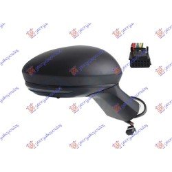 ΚΑΘΡΕΦΤΗΣ ΗΛΕΚΤΡΙΚΟΣ ΘΕΡΜΑΙΝΟΜΕΝΟΣ ΜΑΥΡΟΣ (ΜΕ ΦΛΑΣ & ΑΙΣΘΗΤΗΡΑ) (9 PIN) (CONVEX GLASS) - Δεξιά