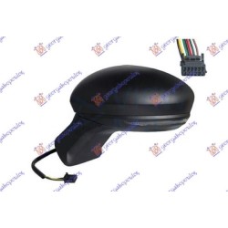 ΚΑΘΡΕΦΤΗΣ ΗΛΕΚΤΡΙΚΟΣ ΘΕΡΜΑΙΝΟΜΕΝΟΣ ΜΑΥΡΟΣ (ΜΕ ΦΛΑΣ) (7 PIN) (ASHPERICAL GLASS) - Αριστερά