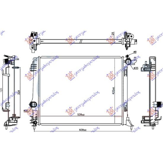 ΨΥΓΕΙΟ 1.6 dCi ΠΕΤΡΕΛΑΙΟ (540x440x26)