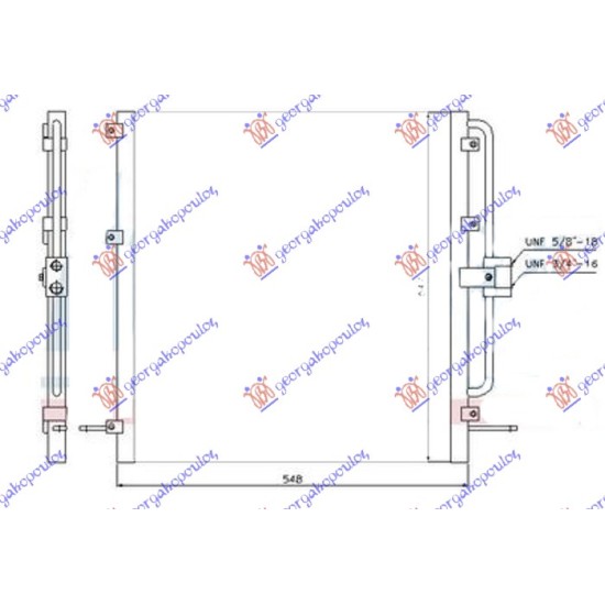 ΨΥΓΕΙΟ A/C 4.0-4.6i V8 ΒΕΝΖΙΝΗ - 2.5TD ΠΕΤΡΕΛΑΙΟ (548x547x22)