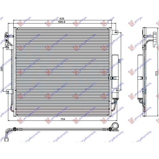 ΨΥΓΕΙΟ A/C 4.0 V6/4.4 V8 ΒΕΝΖΙΝΗ (635x571x16)