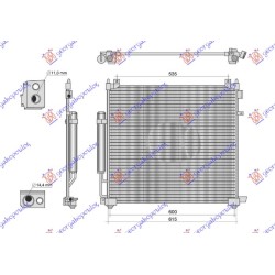 ΨΥΓΕΙΟ A/C 2.0 Si4 ΒΕΝΖΙΝΗ - 2.0 Sd4.Td4 ΠΕΤΡΕΛΑΙΟ (631x572) (NISSENS)
