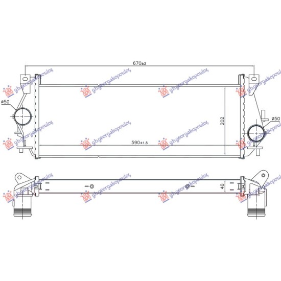 ΨΥΓΕΙΟ INTERCOOLER 2.2-2.4 ΠΕΤΡΕΛΑΙΟ (590x202)