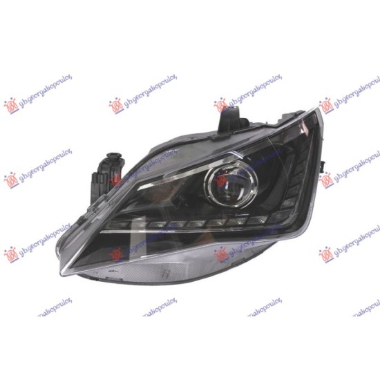 ΦΑΝΟΣ ΕΜΠΡΟΣ Bi-XENON ΕΞΥΠΝΟ ΜΕ ΦΩΣ ΗΜΕΡΑΣ LED (D1S/W5W) (VALEO) - Αριστερά