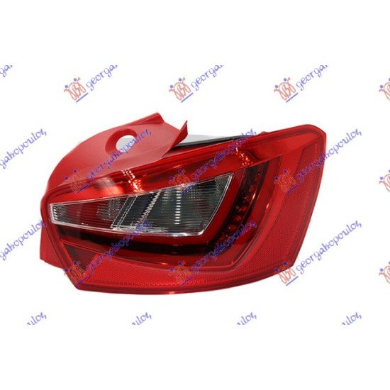 ΦΑΝΟΣ ΠΙΣΩ 5Π ΚΟΚΚΙΝΗ ΒΑΣΗ LED - Δεξιά