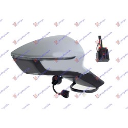 ΚΑΘΡΕΦΤΗΣ ΗΛΕΚΤΡΙΚΟΣ ΘΕΡΜΑΙΝΟΜΕΝΟΣ ΗΛΕΚΤΡΙΚΑ ΑΝΑΚΛΙΝΟΜΕΝΟΣ ΒΑΦΟΜΕΝΟΣ (ΜΕ ΦΛΑΣ & ΦΩΣ ΑΣΦΑΛΕΙΑΣ) 9 PIN (CONVEX GLASS) - Δεξιά