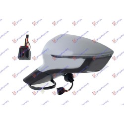 ΚΑΘΡΕΦΤΗΣ ΗΛΕΚΤΡΙΚΟΣ ΘΕΡΜΑΙΝΟΜΕΝΟΣ ΗΛΕΚΤΡΙΚΑ ΑΝΑΚΛΙΝΟΜΕΝΟΣ ΒΑΦΟΜΕΝΟΣ (ΜΕ ΦΛΑΣ & ΦΩΣ ΑΣΦΑΛΕΙΑΣ) 9 PIN (CONVEX GLASS) - Αριστερά