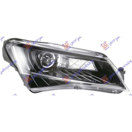 ΦΑΝΟΣ ΕΜΠΡΟΣ Bi-XENON ΕΞΥΠΝΟ ΜΕ ΦΩΣ ΗΜΕΡΑΣ LED (HELLA) - Δεξιά
