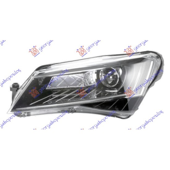ΦΑΝΟΣ ΕΜΠΡΟΣ Bi-XENON ΕΞΥΠΝΟ DLA MΕ ΦΩΣ ΗΜΕΡΑΣ LED (HELLA) - Αριστερά