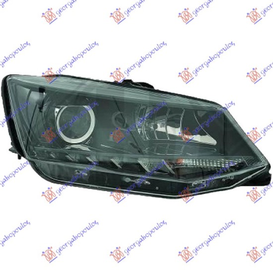 ΦΑΝΟΣ ΕΜΠΡΟΣ ΗΛΕΚΤΡΙΚΟΣ (H7/H7) ΜΕ ΦΩΣ ΗΜΕΡΑΣ LED (E) (TYC) - Δεξιά