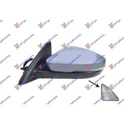 ΚΑΘΡΕΦΤΗΣ ΗΛΕΚΤΡΙΚΟΣ ΘΕΡΜΑΙΝΟΜΕΝΟΣ ΗΛΕΚΤΡΙΚΑ ΑΝΑΚΛΙΝΟΜΕΝΟΣ ΜΕ ΜΝΗΜΗ ΒΑΦΟΜΕΝΟΣ (ΜΕ ΦΛΑΣ & ΦΩΣ ΑΣΦΑΛΕΙΑΣ) (15 PIN) (CONVEX GLASS) - Αριστερά