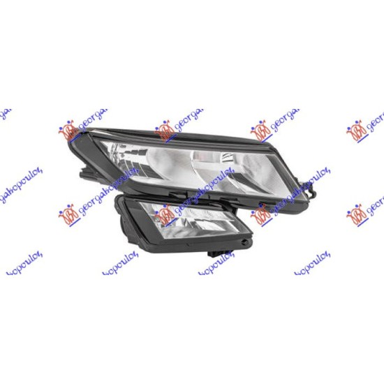 ΦΑΝΟΣ ΕΜΠΡΟΣ (H8/H7/H7/PWY24W/W5W) (HELLA) - Δεξιά