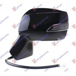 ΚΑΘΡΕΦΤΗΣ ΗΛΕΚΤΡΙΚΟΣ ΘΕΡΜΑΙΝΟΜΕΝΟΣ ΗΛΕΚΤΡΙΚΑ ΑΝΑΚΛΙΝΟΜΕΝΟΣ ΒΑΦΟΜΕΝΟΣ (ΜΕ ΦΛΑΣ) (CONVEX GLASS) - Αριστερά