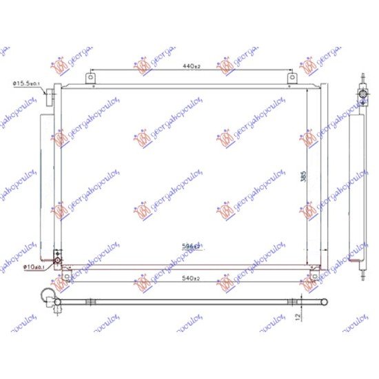 ΨΥΓΕΙΟ A/C 1.0-1.2 I 16v - HYBRID ΒΕΝΖΙΝΗ (565x385x12)