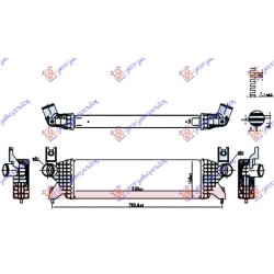 ΨΥΓΕΙΟ INTERCOOLER 1.0-1.4 TURBO ΒΕΝΖΙΝΗ (520x160x50) ΨΥΓΕΙΟ INTERCOOLER 1.0-1.4 TURBO ΒΕΝΖΙΝΗ (520x160x50)