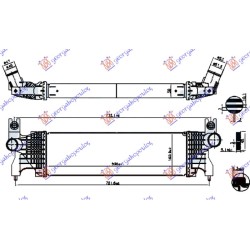 ΨΥΓΕΙΟ INTERCOOLER 1.6 DDiS ΠΕΤΡΕΛΑΙΟ (520x160x50) ΨΥΓΕΙΟ INTERCOOLER 1.6 DDiS ΠΕΤΡΕΛΑΙΟ (520x160x50)