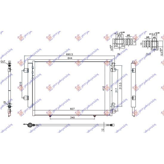 ΨΥΓΕΙΟ A/C 1.6 DDiS ΠΕΤΡΕΛΑΙΟ (600x4100x12) (ΧΩΡΙΣ START/STOP)