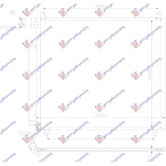 ΨΥΓΕΙΟ A/C 1.2 ΒΕΝΖΙΝΗ (500x430x12)