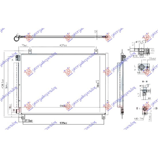 ΨΥΓΕΙΟ A/C 1.0-1.2 ΒΕΝΖΙΝΗ (555x405x12)