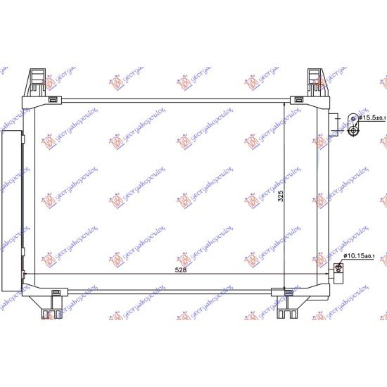 ΨΥΓΕΙΟ A/C 1.0i/1.3 16v (497x320x16) ΓΑΛΛΙΚΟ ΠΑΡΟΧΕΣ ΠΛΑΙ/ΑΝΩ
