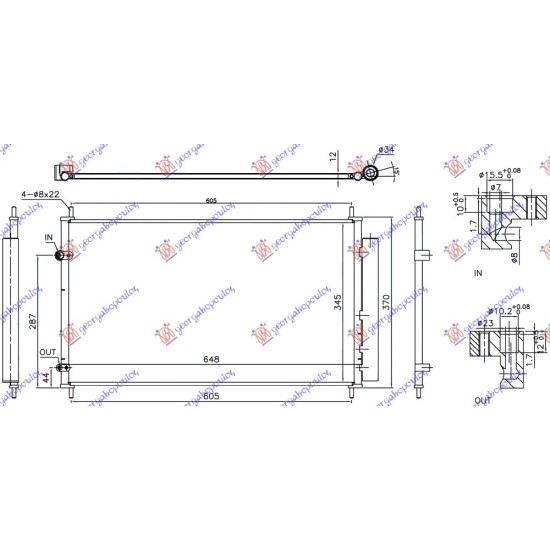 ΨΥΓΕΙΟ A/C 1.5 ΒΕΝΖΙΝΗ/ΥΒΡΙΔΙΚΟ 2015- (600x355x16)