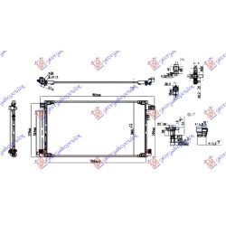 ΨΥΓΕΙΟ A/C 1.8 HYBRID ΒΕΝΖΙΝΗ (670x370x12) (VALEO)