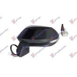 ΚΑΘΡΕΦΤΗΣ ΗΛΕΚΤΡΙΚΟΣ ΘΕΡΜΑΙΝΟΜΕΝΟΣ ΗΛΕΚΤΡΙΚΑ ΑΝΑΚΛΙΝΟΜΕΝΟΣ ΒΑΦΟΜΕΝΟΣ (ΜΕ ΦΛΑΣ) (CONVEX GLASS) - Αριστερά