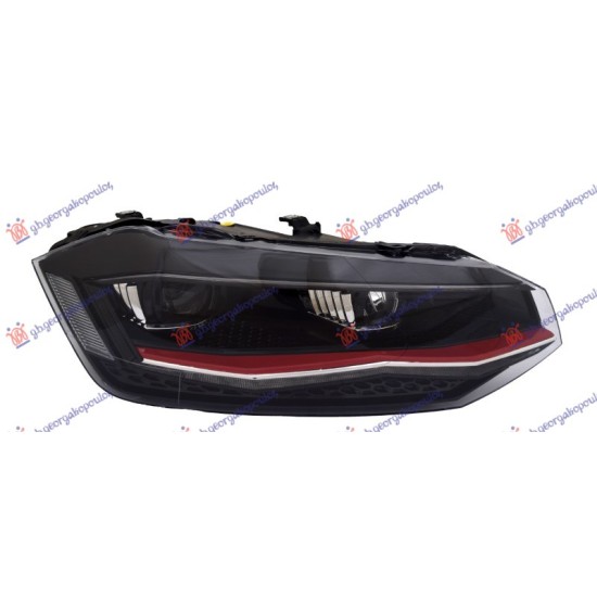 ΦΑΝΟΣ ΕΜΠΡΟΣ LED (ΜΕ ΚΟΚΚΙΝΟ ΔΙΑΚΟΣΜΗΤΙΚΟ) (GTI) (VALEO) - Δεξιά