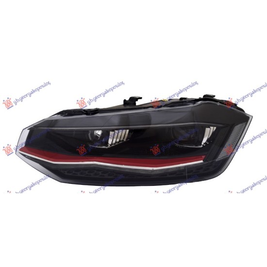 ΦΑΝΟΣ ΕΜΠΡΟΣ LED (ΜΕ ΚΟΚΚΙΝΟ ΔΙΑΚΟΣΜΗΤΙΚΟ) (GTI) (VALEO) - Αριστερά
