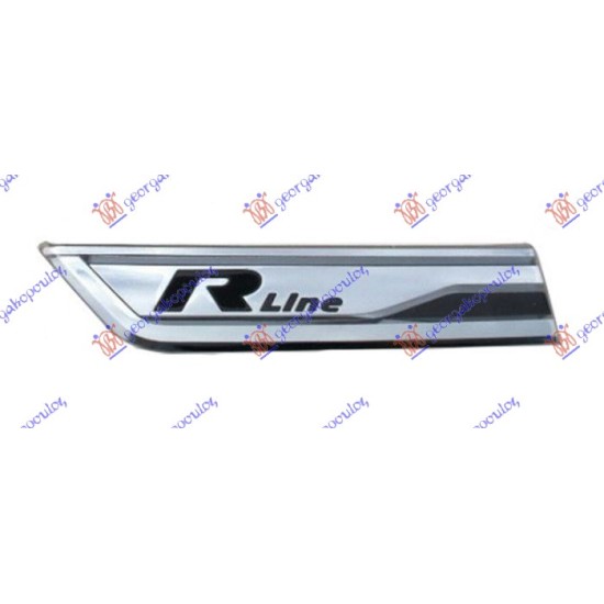 ΔΙΑΚΟΣΜΗΤΙΚΟ ΠΟΡΤΑΣ ΕΜΠΡΟΣ ΧΡΩΜΙΟ (R-LINE) -2023 - Αριστερά