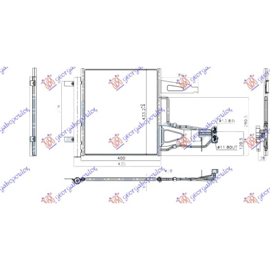 ΨΥΓΕΙΟ A/C 1.0 TSi ΒΕΝΖΙΝΗ (400x430x16)
