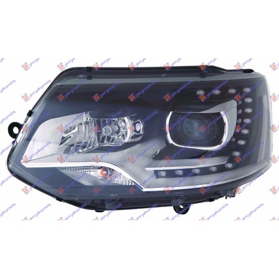 ΦΑΝΟΣ ΕΜΠΡΟΣ XENON (D3S/H7) ΜΕ ΦΩΣ ΗΜΕΡΑΣ LED (E) (DEPO) - Αριστερά