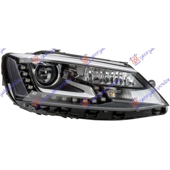 ΦΑΝΟΣ ΕΜΠΡΟΣ Bi-XENON ΕΞΥΠΝΟ ΜΕ ΦΩΣ ΗΜΕΡΑΣ LED (HELLA) - Δεξιά
