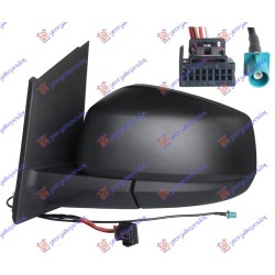 ΚΑΘΡΕΦΤΗΣ ΗΛΕΚΤΡΙΚΟΣ ΘΕΡΜΑΙΝΟΜΕΝΟΣ ΜΑΥΡΟΣ ΜΕ ΚΕΡΑΙΑ (6 PIN) (CONVEX GLASS) - Αριστερά