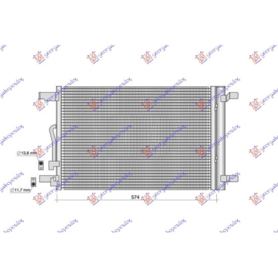 ΨΥΓΕΙΟ A/C 1.4-1.5-2.0 TSI ΒΕΝΖΙΝΗ - 2.0 TDI ΠΕΤΡΕΛΑΙΟ (576x388) (KOYO)