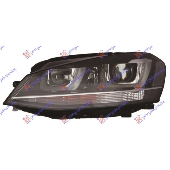 ΦΑΝΟΣ ΕΜΠΡΟΣ XENON ΜΕ ΦΩΣ ΗΜΕΡΑΣ LED (Ε) (DEPO) - Αριστερά
