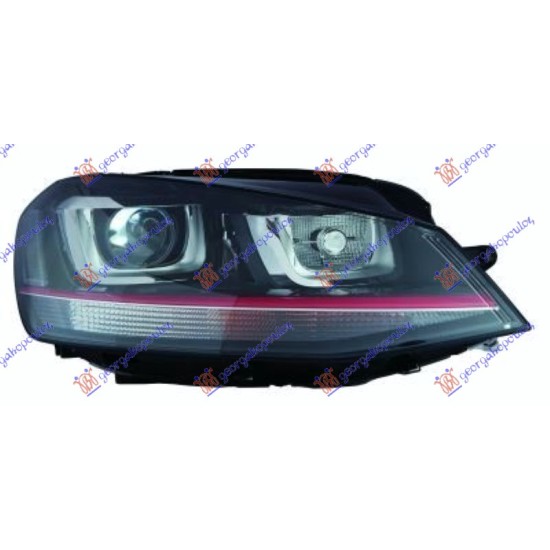 ΦΑΝΟΣ ΕΜΠΡΟΣ GTI Bi-XENON ΜΕ ΦΩΣ ΗΜΕΡΑΣ LED (E) (TYC) - Δεξιά