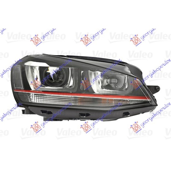 ΦΑΝΟΣ ΕΜΠΡΟΣ GTI XENON ΕΞΥΠΝΟ ME ΦΩΣ ΗΜΕΡΑΣ LED (VALEO) - Δεξιά