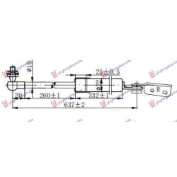 ΑΜΟΡΤΙΣΕΡ ΜΠΑΓΚΑΖ (637L-315N) - Δεξιά ΑΜΟΡΤΙΣΕΡ ΜΠΑΓΚΑΖ (637L-315N) - Δεξιά