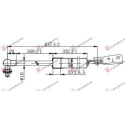 ΑΜΟΡΤΙΣΕΡ ΜΠΑΓΚΑΖ (637L-315N) - Αριστερά ΑΜΟΡΤΙΣΕΡ ΜΠΑΓΚΑΖ (637L-315N) - Αριστερά