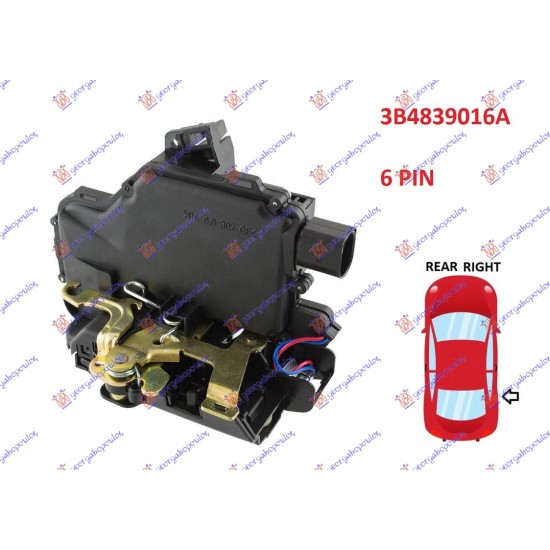 ΚΛΕΙΔΑΡΙΑ ΠΟΡΤΑΣ ΠΙΣΩ ΗΛΕΚΤΡΟΜΑΓΝΗΤΙΚΗ (6pins) (Α ΠΟΙΟΤΗΤΑ) - Δεξιά