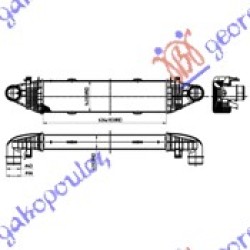 ΨΥΓΕΙΟ INTERCOOLER 2.2-3.2-3.5CDi (625x128x62) ΨΥΓΕΙΟ INTERCOOLER 2.2-3.2-3.5CDi (625x128x62)