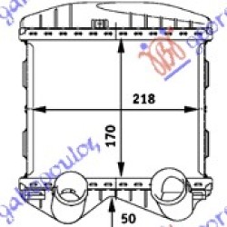 ΨΥΓΕΙΟ INTERCOOLER ΒΕΝΖΙΝΗ (170x218x50) ΨΥΓΕΙΟ INTERCOOLER ΒΕΝΖΙΝΗ (170x218x50)