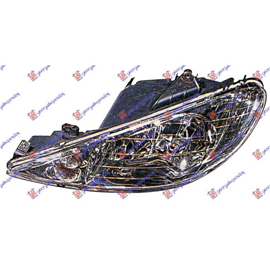 ΦΑΝΟΣ ΕΜΠΡΟΣ ΗΛΕΚΤΡΙΚΟΣ ΔΙΠΛΟΣ -2006 H7/H7 (Ε) (TYC) - Αριστερά