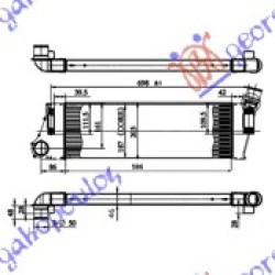 ΨΥΓΕΙΟ INTERCOOLER 1.5-1.9 DCi (584x187x50) ΨΥΓΕΙΟ INTERCOOLER 1.5-1.9 DCi (584x187x50)
