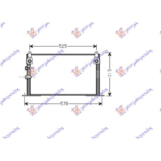 ΨΥΓΕΙΟ A/C 2.5 TD (535x275x16) ΠΑΡΟΧΕΣ ΟΔΗΓΟ