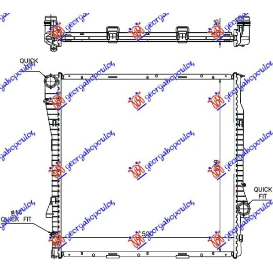 ΨΥΓΕΙΟ 3.0 BΕΝZINH/ΠΕΤΡΕΛΑΙΟ AΥΤΟΜΑΤΟ (590x600x24) (MAHLE PREMIUM LINE)