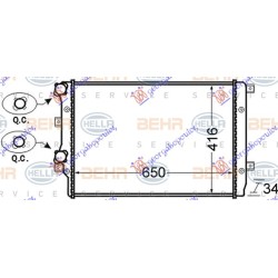 ΨΥΓΕΙΟ 1.2-1.4-1.8 TSi ΒΕΝΖΙΝΗ (650x410) (MAHLE BEHR) ΨΥΓΕΙΟ 1.2-1.4-1.8 TSi ΒΕΝΖΙΝΗ (650x410) (MAHLE BEHR)