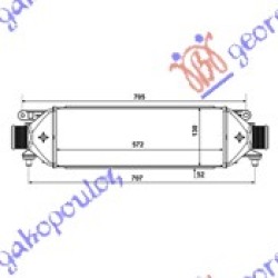 ΨΥΓΕΙΟ INTERCOOLER ΒΕΝΖINH 1.3-1.6 - 1.9TD (572x132x53) ΨΥΓΕΙΟ INTERCOOLER ΒΕΝΖINH 1.3-1.6 - 1.9TD (572x132x53)